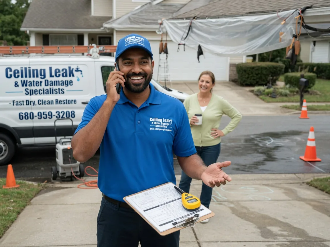 Ceiling Leak Cleanup New Lebanon, OH FAQs